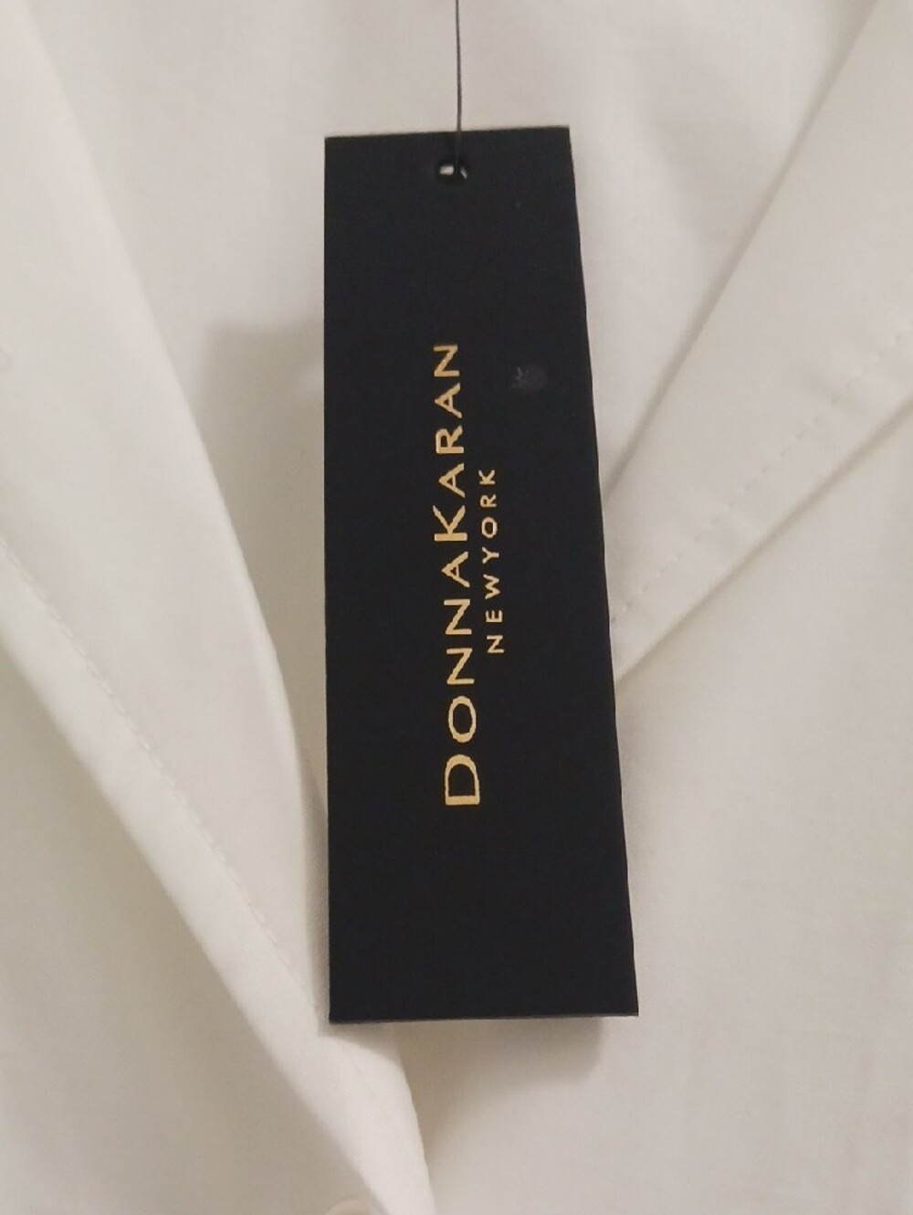 Donna Karan White Cotton Dress - Picture 3 of 9